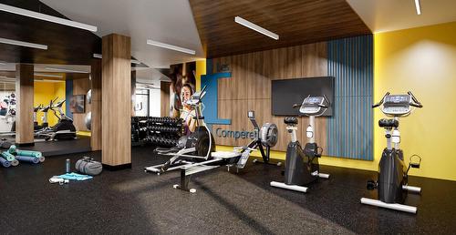 Salle d'exercice - 406-4155 4E Avenue, Québec (La Cité-Limoilou), QC - Indoor Photo Showing Gym Room