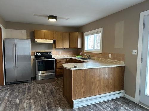 113 Centennial Drive, Schreiber, ON - Indoor Photo Showing Kitchen With Double Sink