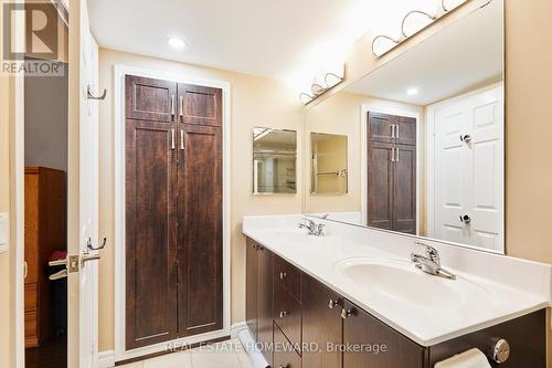 Double sinks in primary ensuite - 716 - 340 Watson Street W, Whitby, ON - Indoor Photo Showing Bathroom