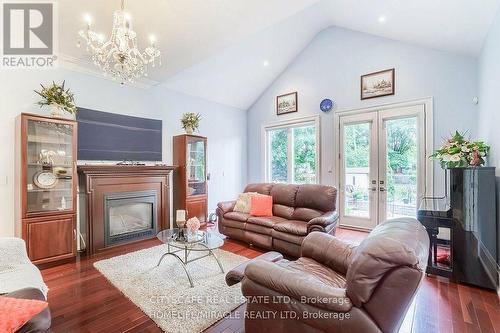 2414 Camilla Road, Mississauga, ON - Indoor Photo Showing Living Room With Fireplace