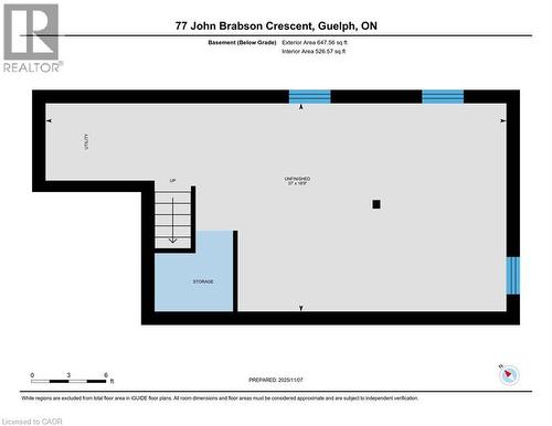 basement plan - 77 John Brabson Crescent, Guelph, ON - Other