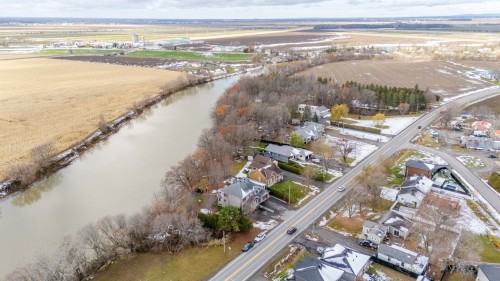 Photo aérienne - 75 Ch. De La Beauce, Sainte-Martine, QC - Outdoor With Body Of Water With View