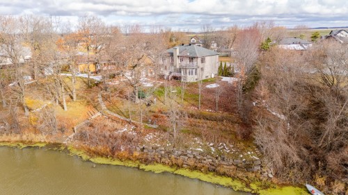 Photo aérienne - 75 Ch. De La Beauce, Sainte-Martine, QC - Outdoor With Body Of Water With View