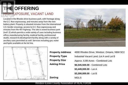 4000 Rhodes Drive Unit# Lot B, Windsor, ON 