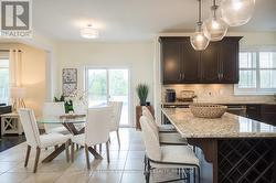 Eat in Kitchen with built in island wine rack - 