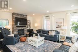 Cozy up infront of the gas fireplace - 