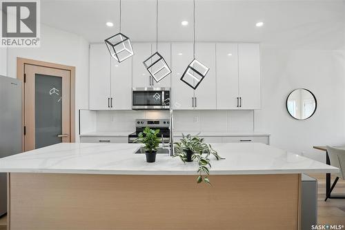 159 1509 Richardson Road, Saskatoon, SK - Indoor Photo Showing Kitchen With Upgraded Kitchen