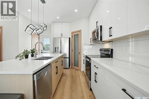 159 1509 Richardson Road, Saskatoon, SK - Indoor Photo Showing Kitchen With Double Sink With Upgraded Kitchen