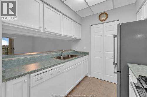 315 Village Grove Unit# 501, Tecumseh, ON - Indoor Photo Showing Kitchen With Double Sink