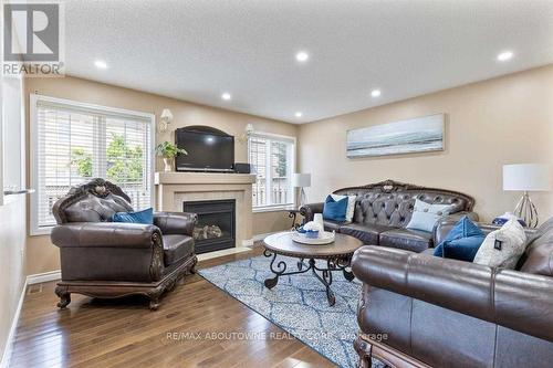 3875 Thomas Street, Mississauga, ON - Indoor Photo Showing Living Room With Fireplace