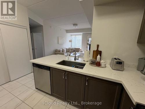 218 - 640 Sauve Street, Milton, ON - Indoor Photo Showing Kitchen With Double Sink
