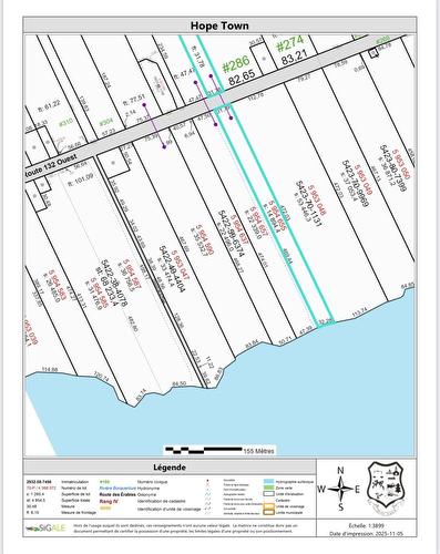 Terre/Terrain - Route 132 E., Hope Town, QC 