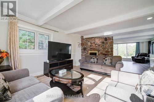 4762 14Th Avenue, Markham, ON - Indoor Photo Showing Living Room With Fireplace