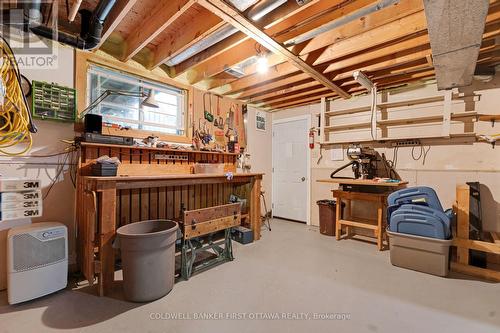 Lower level workshop - 3900 Stonecrest Road, Ottawa, ON - Indoor Photo Showing Basement