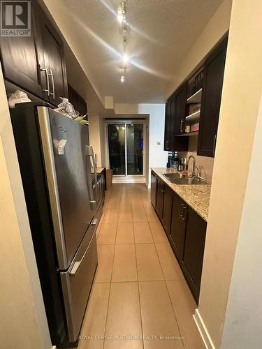 1806 - 4065 Brickstone Mews, Mississauga, ON - Indoor Photo Showing Kitchen With Double Sink