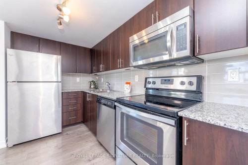 2201-1410 Dupont Street, Toronto, ON - Indoor Photo Showing Kitchen With Stainless Steel Kitchen