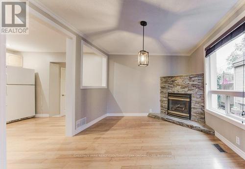 26 St. Leger Street, Kitchener, ON - Indoor Photo Showing Living Room With Fireplace