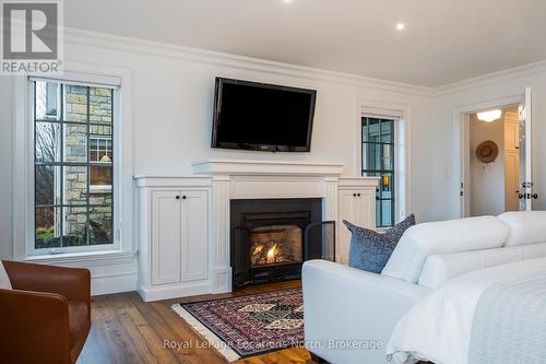 556036 6Th Line, Blue Mountains, ON - Indoor Photo Showing Living Room With Fireplace