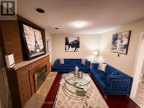 69 Pennsylvania Avenue, Brampton, ON - Indoor Photo Showing Living Room With Fireplace