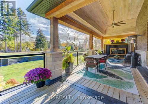 52 Edgehill Drive, Kitchener, ON - Outdoor With Fireplace With Deck Patio Veranda With Exterior