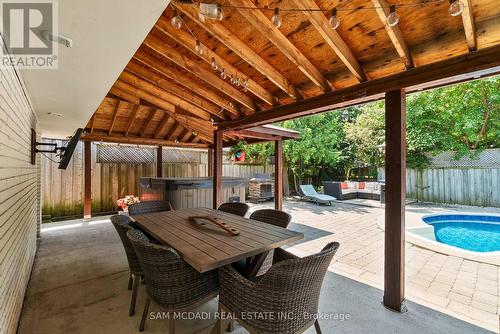 496 Seymour Drive, Oakville, ON - Outdoor With In Ground Pool With Exterior