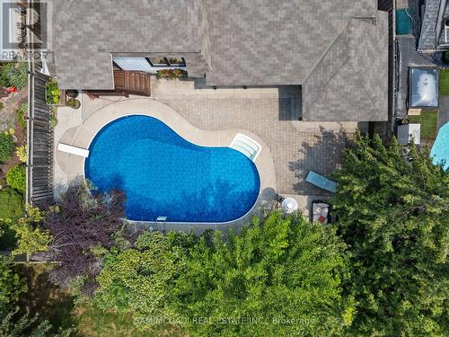 496 Seymour Drive, Oakville, ON - Outdoor With In Ground Pool