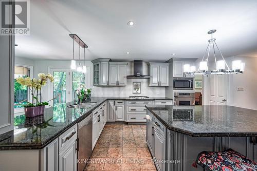 1638 Birchwood Drive, Mississauga, ON - Indoor Photo Showing Kitchen With Double Sink With Upgraded Kitchen