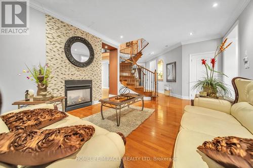 24 Haywood Drive, Brampton, ON - Indoor Photo Showing Living Room With Fireplace