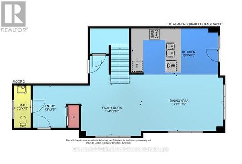 Main level floor plans with measurements - 9 - 8273 Tulip Tree Drive, Niagara Falls, ON 