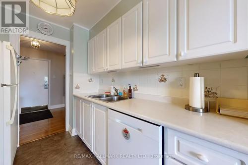 Great counter space - 308 - 40 Baif Boulevard, Richmond Hill, ON - Indoor Photo Showing Kitchen With Double Sink