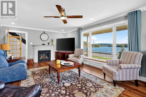 44 North River Road, North River, NL - Indoor Photo Showing Living Room With Fireplace