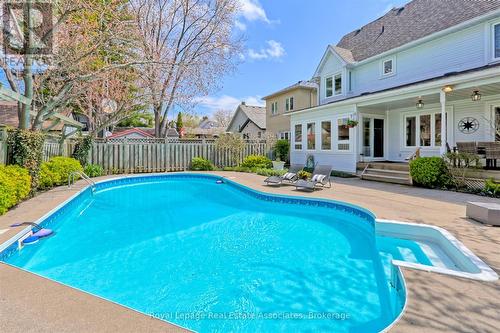 599 Lakeside Avenue, Mississauga, ON - Outdoor With In Ground Pool With Deck Patio Veranda With Backyard