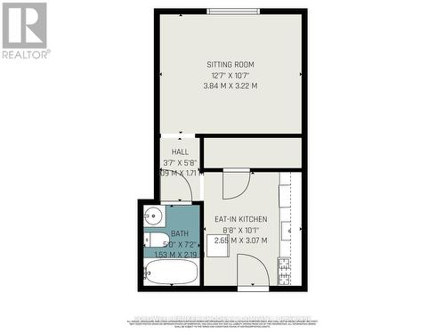 Main floor studio unit floorplan - 100 Prince Albert Street, Ottawa, ON - Other