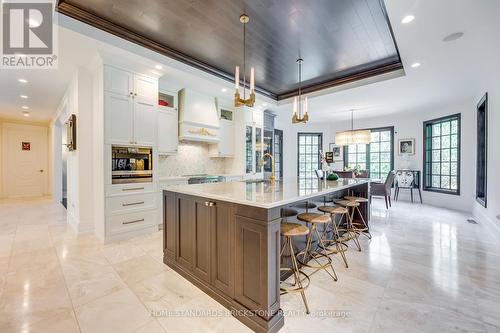 Miele Microwave & Built-in Coffee Maker - 215 Dock Road, Barrie, ON - Indoor Photo Showing Kitchen With Upgraded Kitchen
