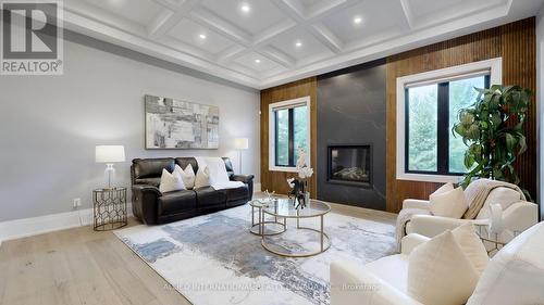 3 Earl Cook Drive, Whitchurch-Stouffville, ON - Indoor Photo Showing Living Room With Fireplace