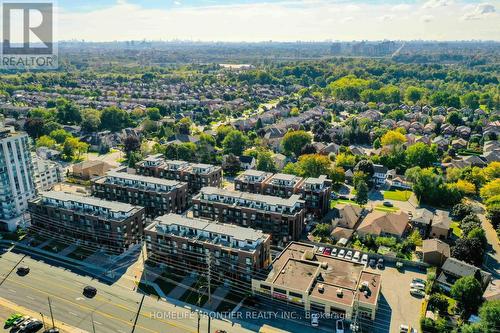 Aerial of Oggi Towns - C1302 - 5299 Highway 7 Road, Vaughan, ON - Outdoor With View