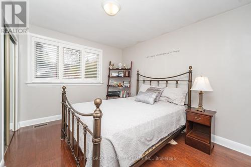 California shutters in all bedrooms - 25 Sora Drive, Mississauga, ON - Indoor Photo Showing Bedroom