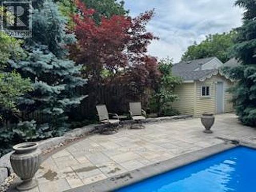 Designer pool shed - 25 Sora Drive, Mississauga, ON - Outdoor With In Ground Pool