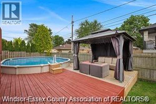 148 Riverview Avenue, Lasalle, ON - Outdoor With Above Ground Pool With Backyard