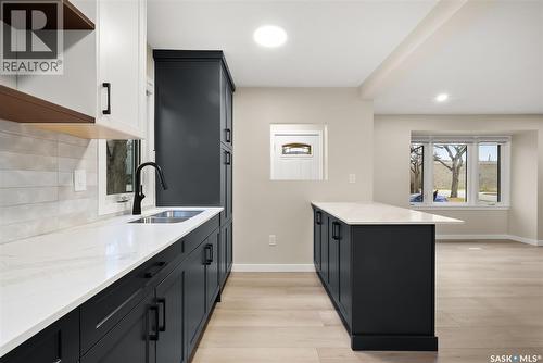 3 Sussex Crescent, Regina, SK - Indoor Photo Showing Kitchen With Double Sink