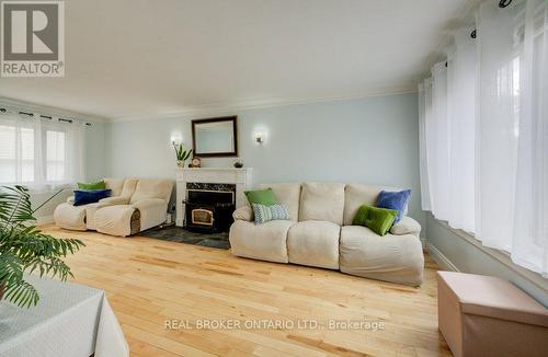 76 Brentwood Avenue, Kitchener, ON - Indoor Photo Showing Living Room With Fireplace