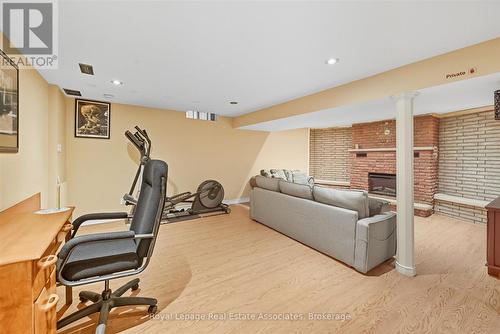 Rec Room - Lower Level - 107 Billington Crescent, Hamilton, ON - Indoor Photo Showing Gym Room