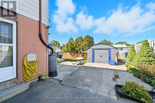 Side Entrance, patio area and Storage Shed - 107 Billington Crescent, Hamilton, ON - Outdoor