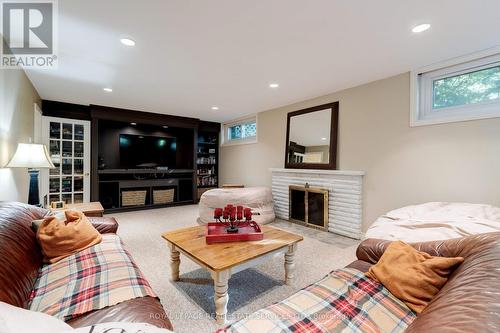 132 Sparling Court, Oakville, ON - Indoor Photo Showing Living Room With Fireplace