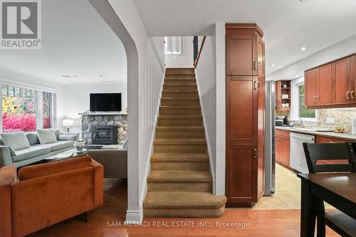 64 Wanita Road, Mississauga, ON - Indoor Photo Showing Other Room With Fireplace