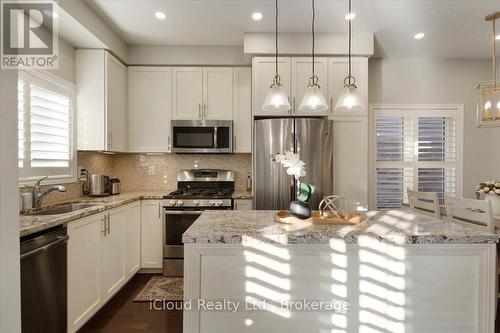 115 Echovalley Drive, Hamilton, ON - Indoor Photo Showing Kitchen With Stainless Steel Kitchen With Double Sink With Upgraded Kitchen
