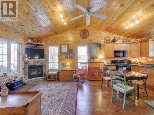 48 Madawaska Trail, Wasaga Beach, ON - Indoor Photo Showing Living Room With Fireplace