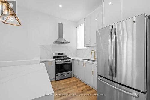 #A - 153 Bay Street N, Hamilton, ON - Indoor Photo Showing Kitchen With Double Sink With Upgraded Kitchen