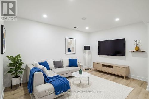 Virtually Staged - Recreation Room - 613 Santee Gate, Mississauga, ON - Indoor Photo Showing Living Room