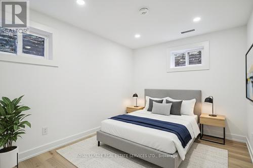 Virtually Staged - Lower Level Bedroom - 613 Santee Gate, Mississauga, ON - Indoor Photo Showing Bedroom